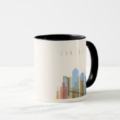 Skyline von San Diego Tasse (VorderseiteRechts)