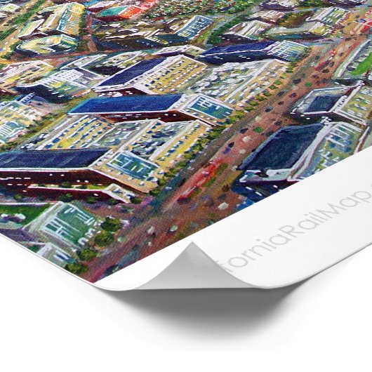 Skyline von San Francisco 2030 Poster (Ecke)