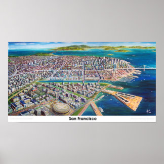 Skyline von San Francisco 2030 Poster