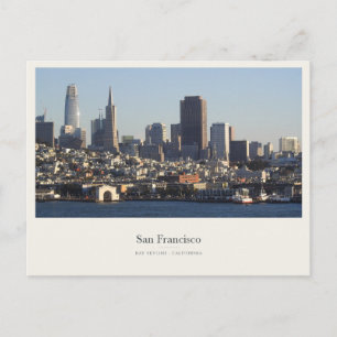 Skyline von San Francisco auf der anderen Seite de Postkarte