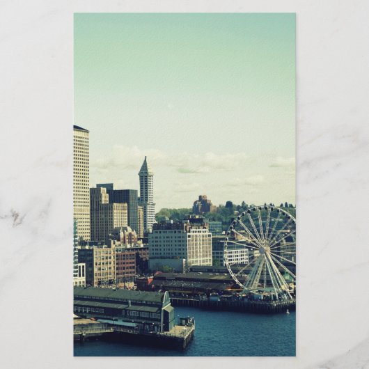 Skyline von Seattle Briefpapier (Vorderseite)