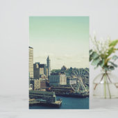 Skyline von Seattle Briefpapier (Stehend Vorderseite)
