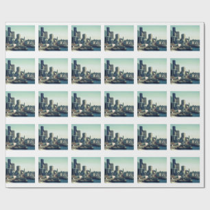 Skyline von Seattle Geschenkpapier