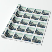 Skyline von Seattle Geschenkpapier (Ungerollt)
