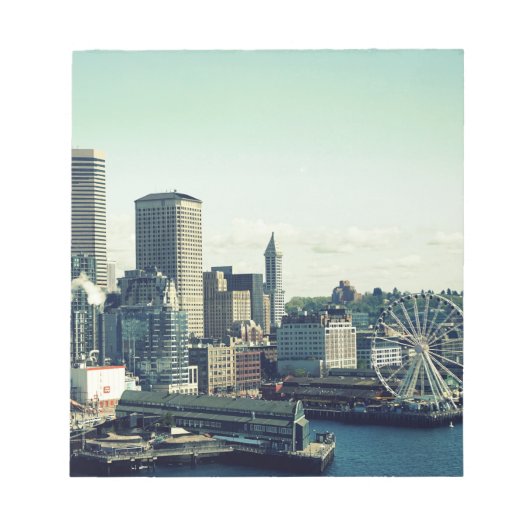 Skyline von Seattle Notizblock (Vorderseite)
