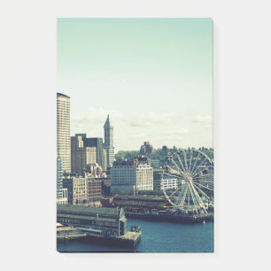 Skyline von Seattle Post-it Klebezettel