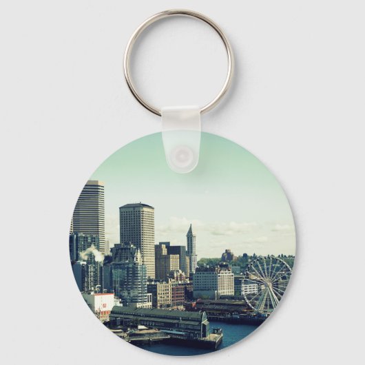 Skyline von Seattle Schlüsselanhänger (Vorderseite)