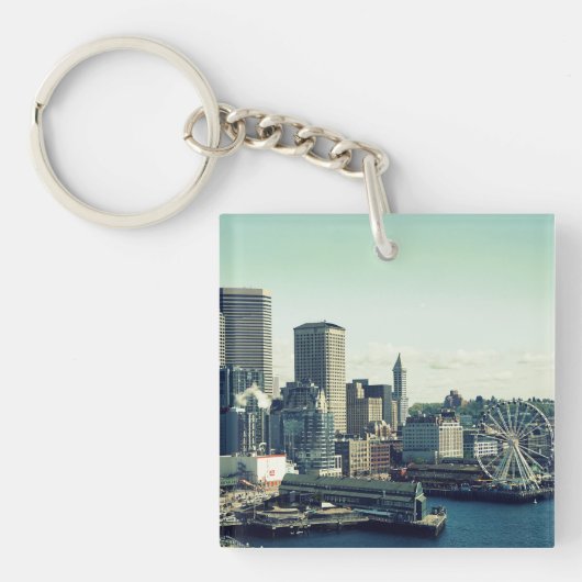 Skyline von Seattle Schlüsselanhänger (Vorderseite)