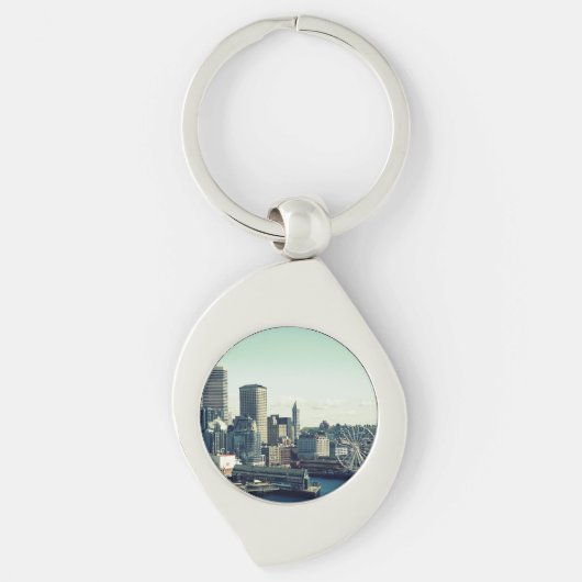 Skyline von Seattle Schlüsselanhänger (Vorderseite)