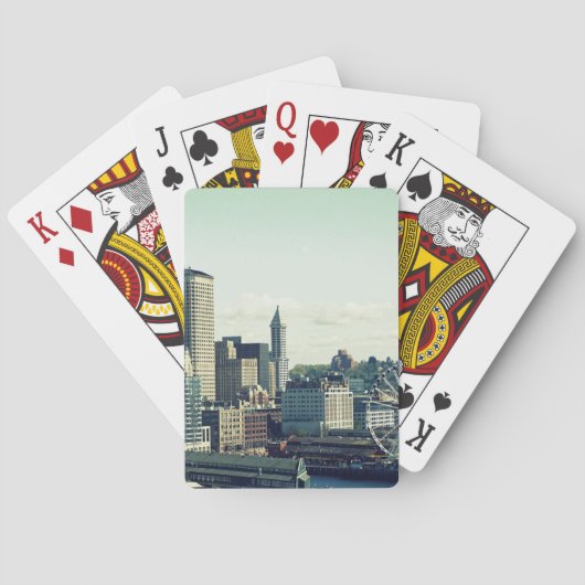 Skyline von Seattle Spielkarten (Rückseite)