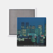Skyline von Shinjuku bei Dämmerung, Tokio, Japan Magnet (Vorderseite/Rückseite)