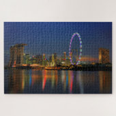 Skyline von Singapur Puzzle (Horizontal)