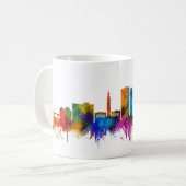 Skyline von Springfield Massachusetts Kaffeetasse (Vorderseite Links)