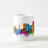 Skyline von Springfield Massachusetts Kaffeetasse (Mittel)