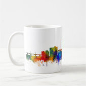 Skyline von Springfield Massachusetts Kaffeetasse (Links)