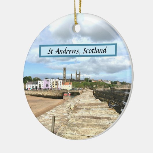 Skyline von St Andrews, Pfeife, Schottland mit Keramik Ornament (Links)