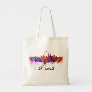 Skyline von St. Louis im Wasser Tragetasche