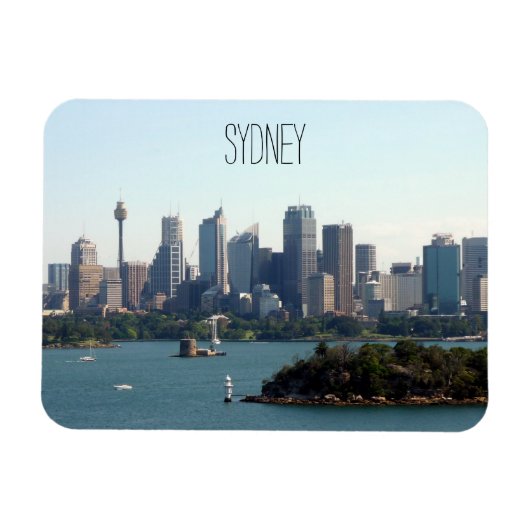 Skyline von Sydney Harbour Magnet (Horizontal)