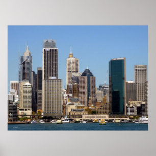 Skyline von Sydney Poster
