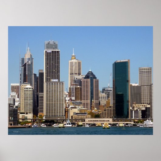 Skyline von Sydney Poster (Vorne)