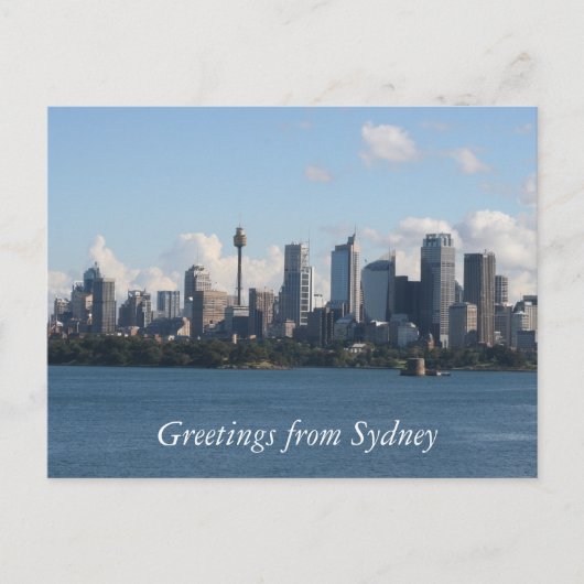 Skyline von Sydney Postkarte (Vorderseite)