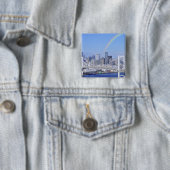 Skyline von Tokio und Rainbow Bridge Button (Beispiel)