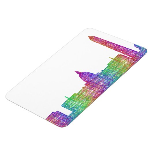 Skyline von Washington DC Magnet (Linke Seite)