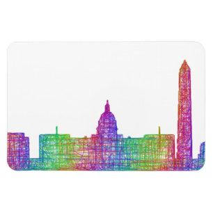 Skyline von Washington DC Magnet
