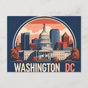 Skyline von Washington DC Postkarte