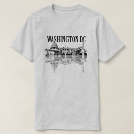 Skyline von Washington Dc Sehenswürdigkeiten T-Shirt
