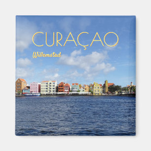 Skyline von Willemstad (kundengerecht) Magnet