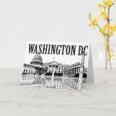 Skyline Washington Dc Sehenswürdigkeiten Karte (Gelbe Blume)