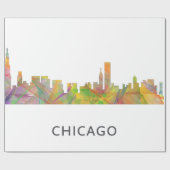 SKYLINE WB1 CHICAGOS, ILLINOIS - GESCHENKPAPIER (Flach)