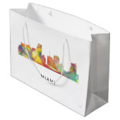 SKYLINE WB1 MIAMIS FLORIDA GROßE GESCHENKTÜTE (Rückseite Schrägansicht)