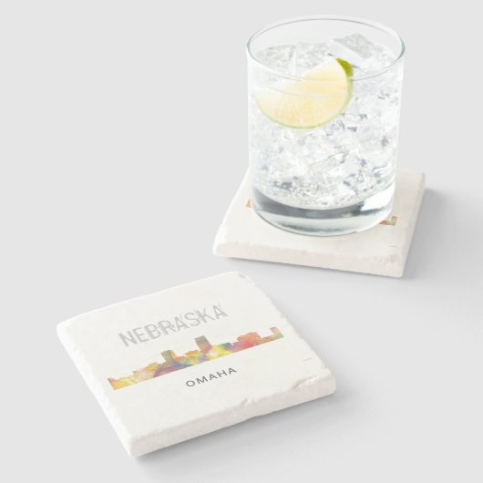 SKYLINE WB1 OMAHAS NEBRASKA - STEINUNTERSETZER (Seitenansicht)