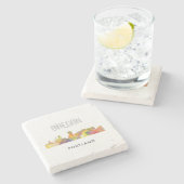 SKYLINE WB1 PORTLANDS OREGON - STEINUNTERSETZER (Seitenansicht)