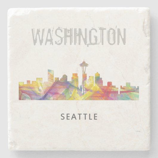 SKYLINE WB1 SEATTLES WASHINGTON - STEINUNTERSETZER (Vorderseite)