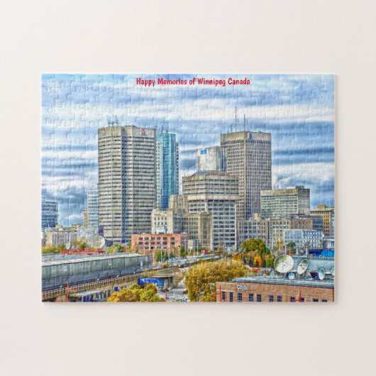 Skyline Winnipeg Kanada. Jigsaw Puzzle (Horizontal)