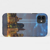 Skylineansicht der Stadt in der Nacht Case-Mate iPhone Hülle (Rückseite (Horizontal))