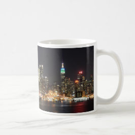 Skylinenacht Manhattans New York Kaffeetasse