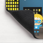 Skylineniedlicher Superhero für Kinder Mousepad (Ecke)