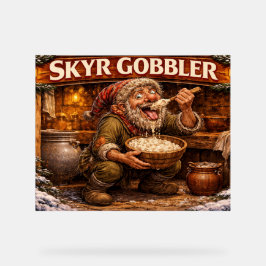 Skyr-Schlemmer Isländischer Yule Lad Acrylschild