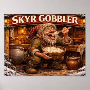 Skyr-Schlucker Isländischer Yule Lad Poster