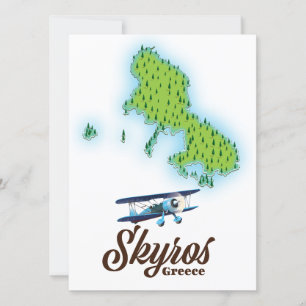 Skyros Greece Insel Map