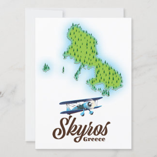 Skyros Greece Insel Map