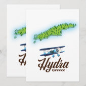 Skyros Greece Insel Map (Vorne/Hinten)