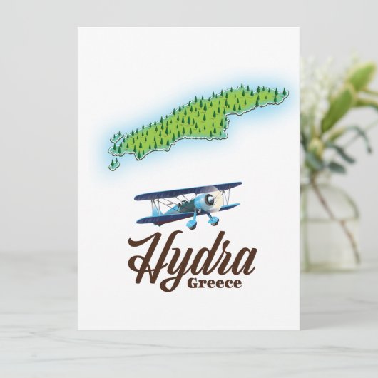 Skyros Greece Insel Map (Stehend Vorderseite)