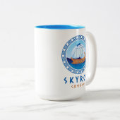 Skyros, Griechenland Zweifarbige Tasse (VorderseiteRechts)