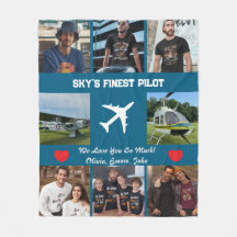 "Sky's schönster Pilot" FotoCollage, Flugzeug, mod