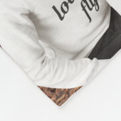 "Sky's schönster Pilot" FotoCollage, Flugzeug, mod Fleecedecke (Ecke)